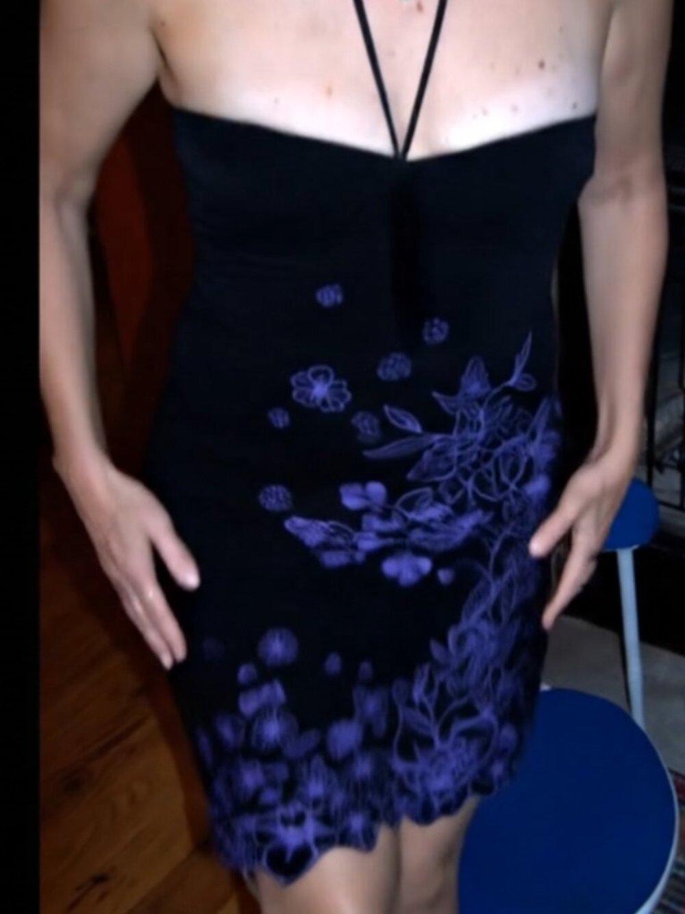 JUNO VINTAGE Y2K HALTER BODYCON DRESS !